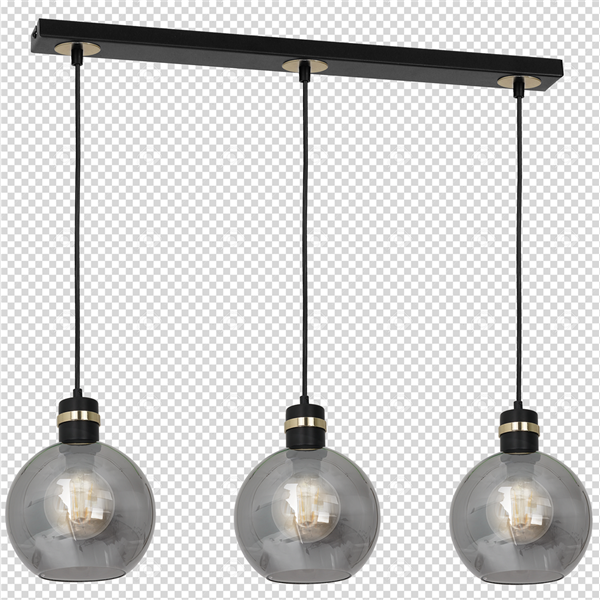 Lampa wisząca listwa OMEGA BLACK / GOLD MLP6531