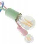 Lampa sufitowa do pokoju dziecka pastelowa Magiczny Zawijas 5xE27 Led 