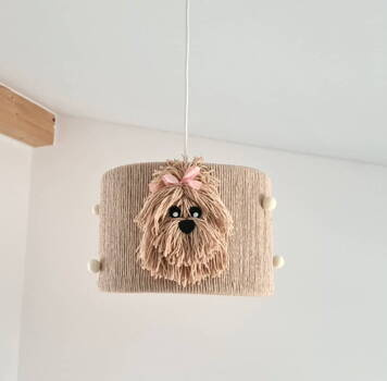 Lampa dla dziecka w stylu Boho Pieski