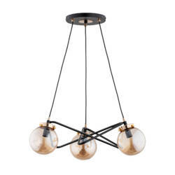 Nowoczesna lampa do salonu VEGA GOLD 3x E14 wys. 66cm| złoty