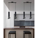 Lampa wisząca podwójna czarna 2x50W GU10 Tuba Candellux 32-78650