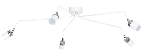 Lampa sufitowa nowoczesna reflektorek spot pająk JOKER V biały śr. 132cm