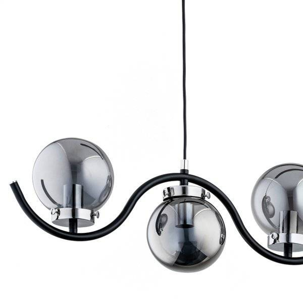 Nowoczesna lampa wisząca KORDA CHROM OP. 5 PŁ