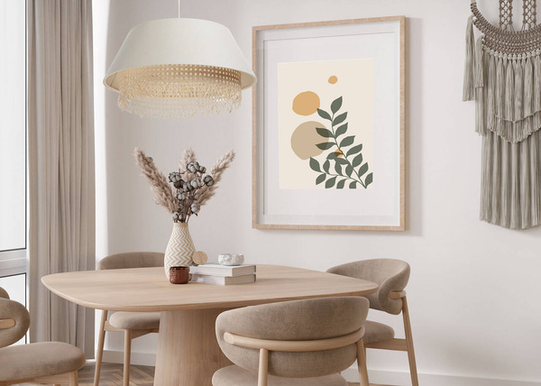 Lampa w stylu Boho podwójny abażur len i naturalny rattan kremowa 