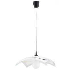 Lampa wisząca ALFA KAMELIA CZARNO-BIAŁA 1xE27 47cm | 60979