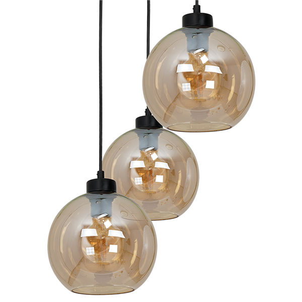 Nowoczesna lampa wisząca koło SOFIA AMBER MLP6584