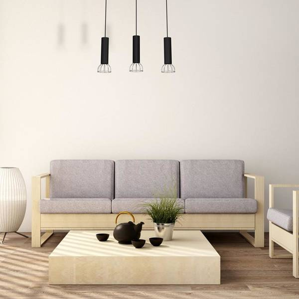 Lampa Wisząca DANTE, MLP7360, czarny/chrom, 3x8W LED GU10