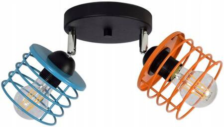 Lampa sufitowa do pokoju dziecka Edison Koszyk Koło 2