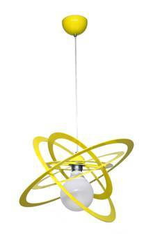 Lampa wisząca do pokoju dziecka żółta Sferis