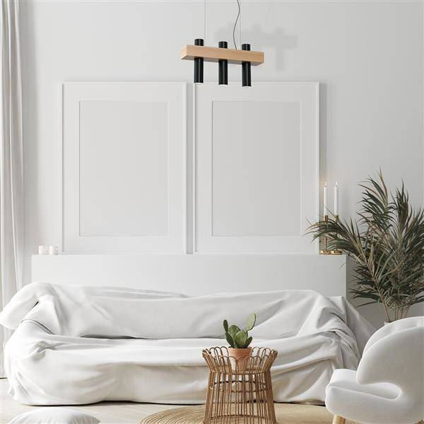 Nowoczesna lampa wisząca WEST BLACK 3xGU10 MLP5510