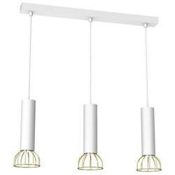 Lampa wisząca DANTE, MLP7255, biały/złoty, 3x8W LED GU10