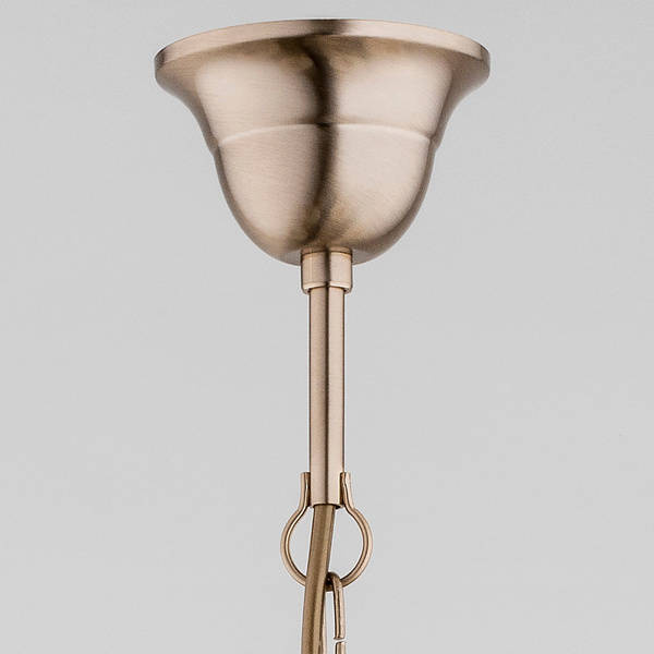Lampa sufitowa żyrandol klasyczny AMELIA 3 punkty E27 szer. 64cm | ecru złoty
