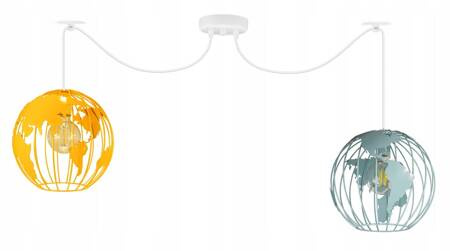 Lampa sufitowa do pokoju dziecka kolorowa Pająk Globus 2xE27