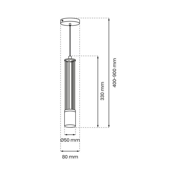 Lampa wisząca ESTILO, MLP8409. czarny/złoty, 1x40W GU10