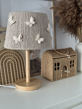 Lampka nocna do pokoju dziewczynki w stylu Boho Motylki