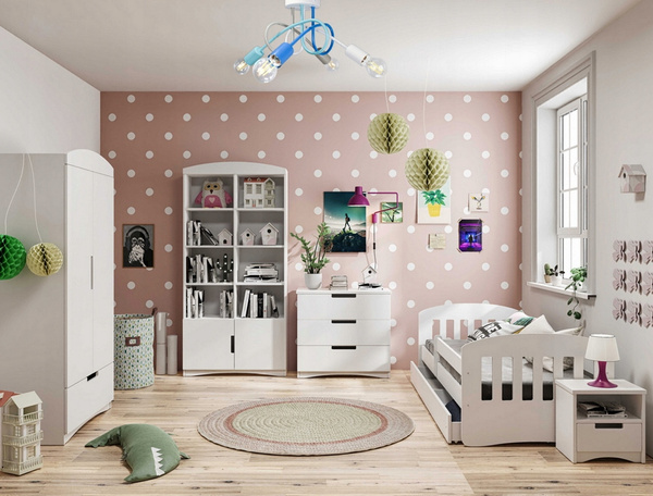 Lampa sufitowa do pokoju dziecka pastelowa Tęczowy Zawijas 4xE27 Led 