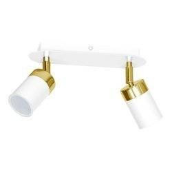 Lampa sufitowa spot JOKER II biało złoty 2xGU10
