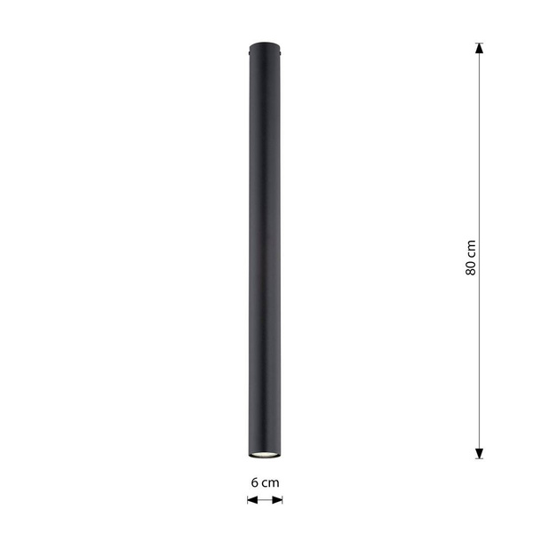 TECNO 1XXL BLACK oprawa oświetleniowa