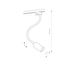 Lampa sufitowa PROFILE EYE FLEX BLACK