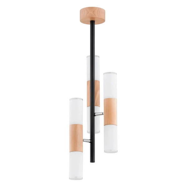 Lampa sufitowa ALFA HIROCO CZARNA 6xE14 20cm | 63263