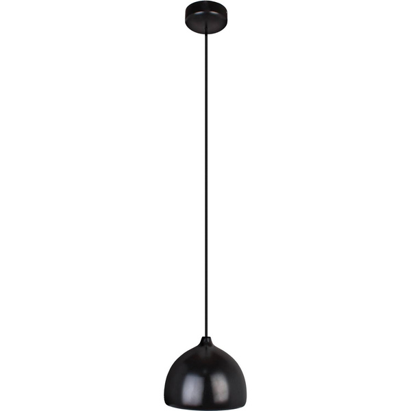 Lampa wisząca nad stół drewniana czarna ACORN I