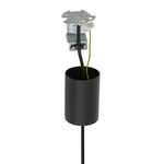 Nowoczesna lampa wisząca SPHERE S szklana kula śr.15 cm 10W | czarny