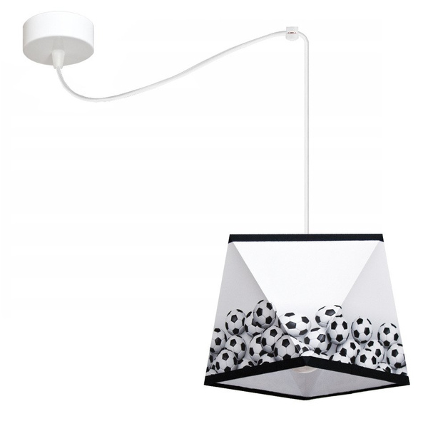 Lampa sufitowa do pokoju piłkarza regulowana pająk Mundial 1xE27