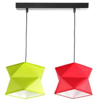 Lampa do pokoju dziecka kolorowa Diament 2 listwa