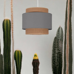 Lampa wisząca do pokoju dziecka w stylu Boho Szara 2xE27