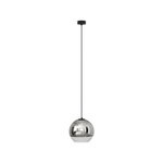 Nowoczesna lampa wisząca GLOBE PLUS S metalizowane klosze | srebrny
