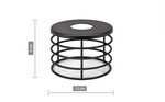 Lampa do pokoju młodzieżowego w stylu loft Listwa Edison Koszyk 3