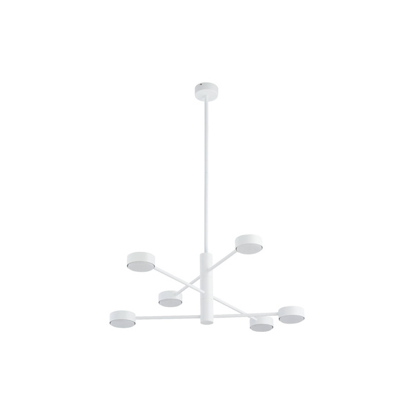 Plafon wewnętrzny do salonu ORBIT VI GX53 8W LED wys. 53-85cm | biały