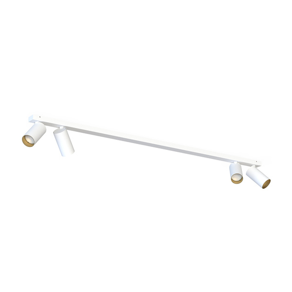 Lampa punktowa listwa natynkowa MONO IV dł. 118cm GU10 | biały złoty