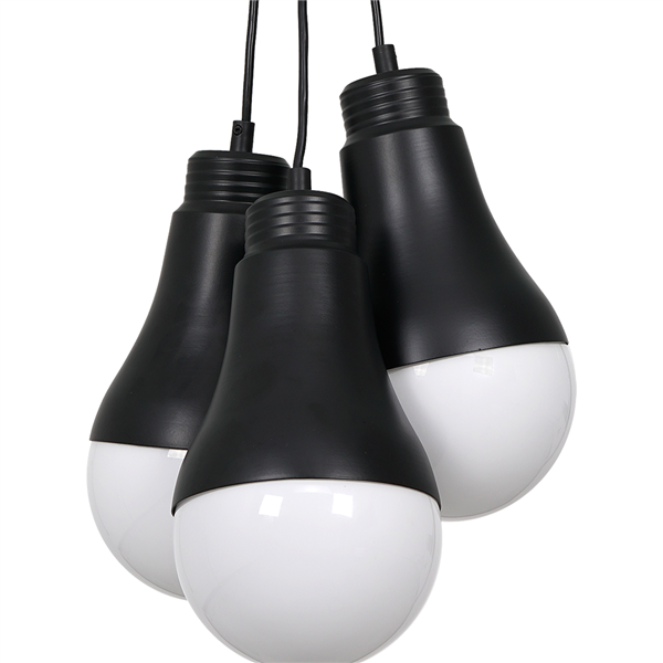 Nowoczesna lampa wisząca HELIOS BLACK 3xE14 40W MLP6470