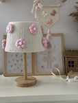 Lampa wisząca do pokoju dziewczynki w stylu Boho Kwiatki Różowe 45 cm
