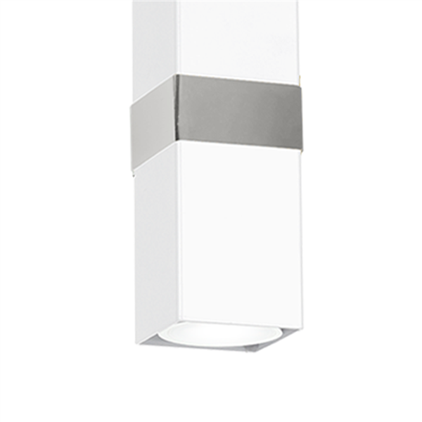 Nowoczesna lampa wisząca listwa VIDAR WHITE/CHROME 3xGU10 MLP6284