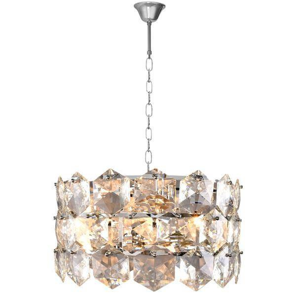 Lampa wisząca żyrandol glamour AUSTIN CHROME ML5989