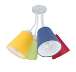 Lampa sufitowa do pokoju dziecięcego kolorowa Bloom 5xE27 LED