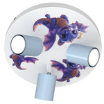 Lampa sufitowa do pokoju chłopca Smoki GU10