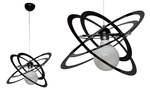 Lampa wisząca młodzieżowa czarna Sferis 