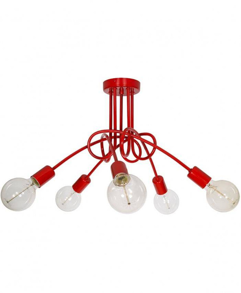 Lampa do pokoju dziecięcego biała w stylu loft  Edison 5