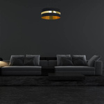 Lampa wisząca PALMIRA BLACK / GOLD 1xE27 60W MLP6318