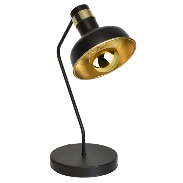 Lampa biurkowa MARGO BLACK/GOLD 1E27