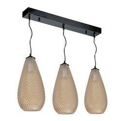 Lampa wisząca listwa kropla PETRA bursztynowy ML5483
