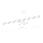 Kinkiet nad lustro GAUDI LED 57cm