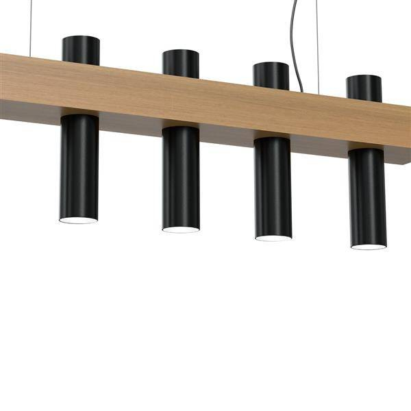 Nowoczesna lampa wisząca WEST BLACK 5xGU10 MLP5511