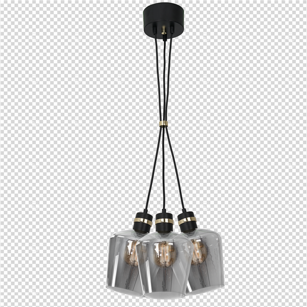 Lampa wisząca SUPEŁ RICHMOND BLACK / GOLD MLP65400