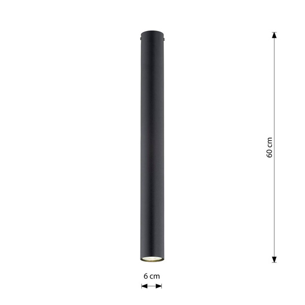 TECNO 1XL BLACK oprawa oświetleniowa