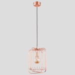 Lampa miedziana klatka ROLER II MIEDŹ 31cm