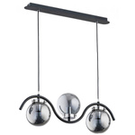 Nowoczesna lampa wisząca KORDA CHROM OP. 3 PŁ